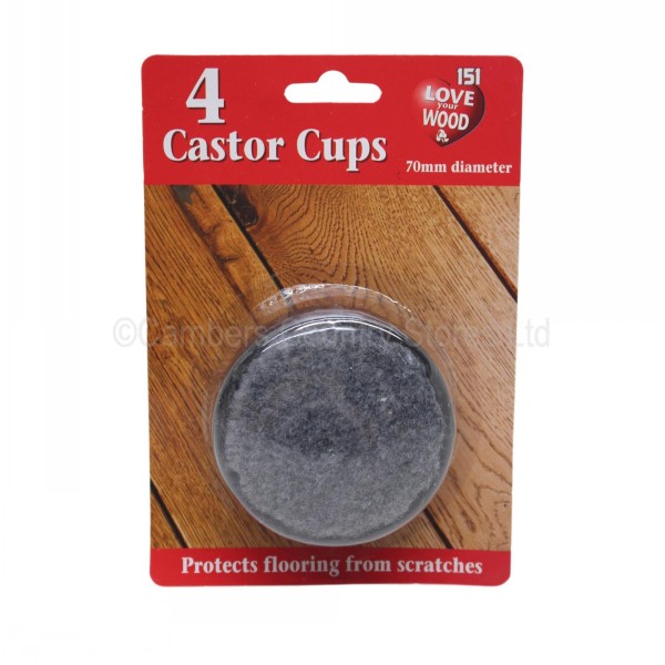 151 Castor Cups 4 Pack 70ml Cambers Country Store